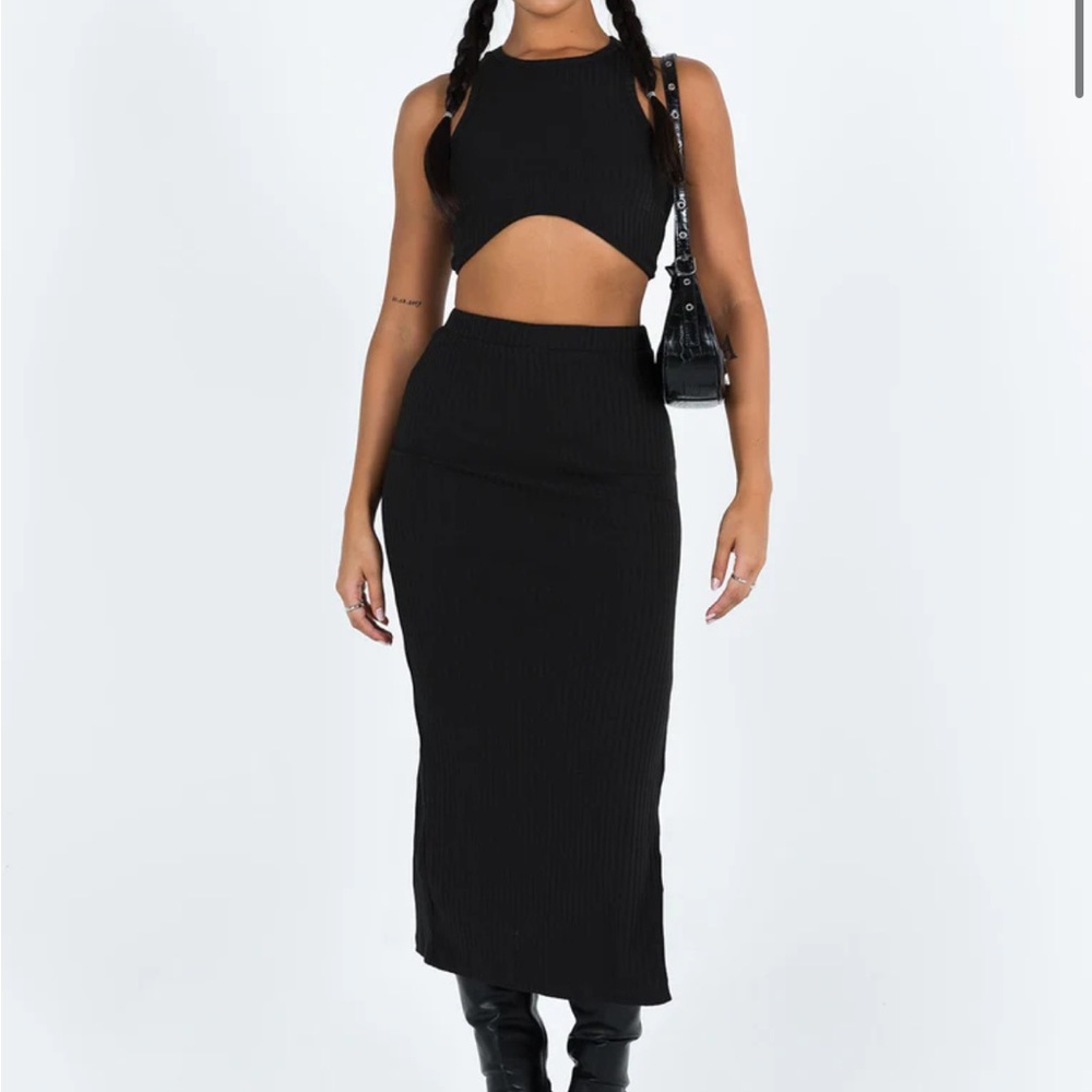 princess polly black skirt ellie set